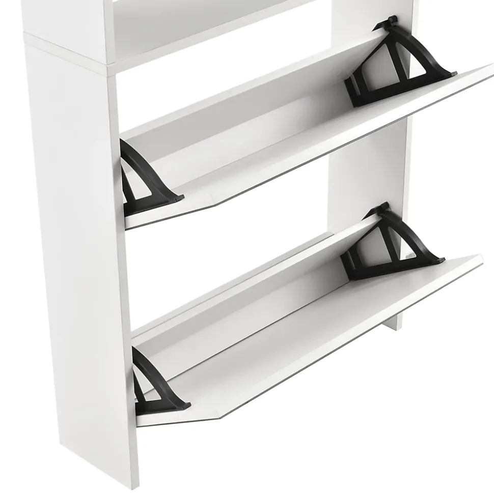 Etagère à Chaussures Vogar Miroir 134 x 63 x 17 cm Banc en.casa
