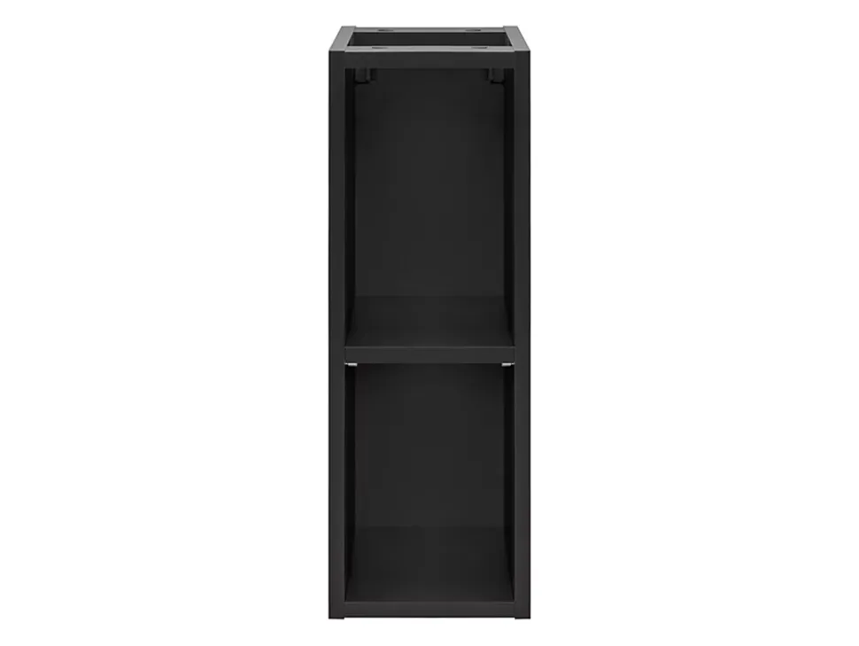 Etagère - extension de salle de bain suspendue XILO NOIR 20 cm