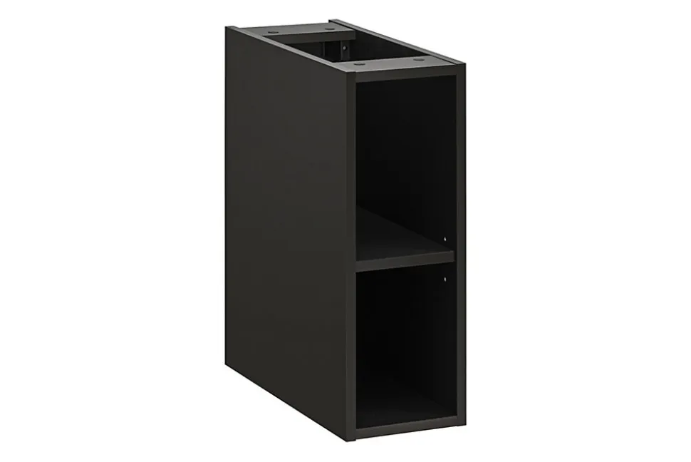 Etagère - extension de salle de bain suspendue XILO NOIR 20 cm