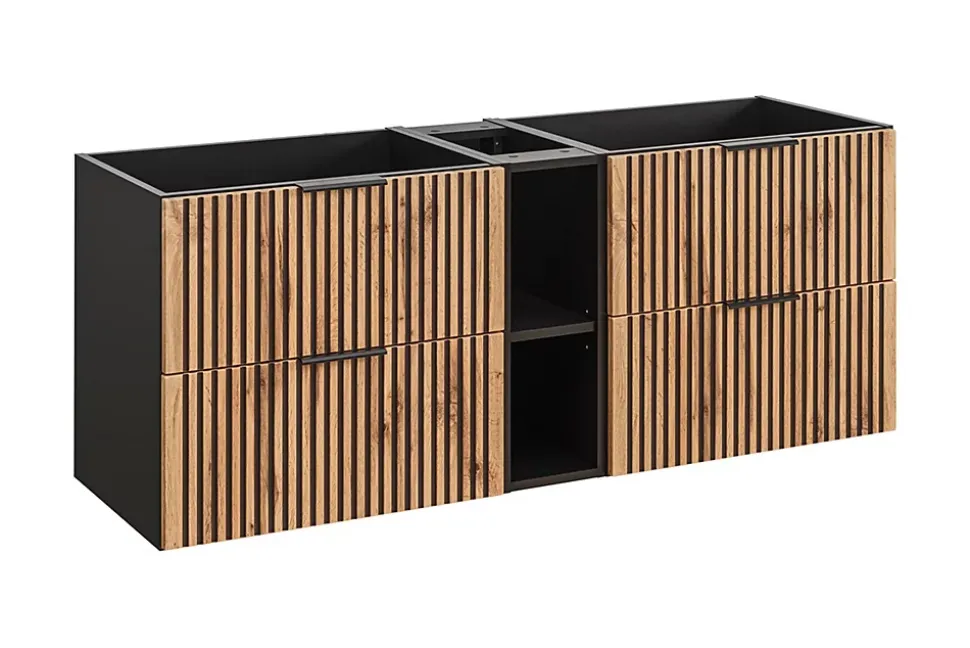 Etagère - extension de salle de bain suspendue XILO CHÊNE 20 cm