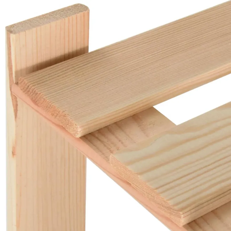 etagère 3 niveaux stockage 80 bois Helloshop26