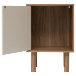 Etagère 1 porte Mix'N'Match bois et motif rayé - Marron- 5five
