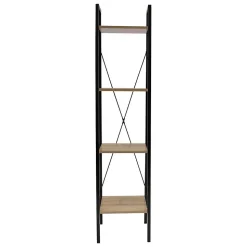 Etagère 4 tablettes en bois et métal Savannah 34 cm