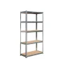 Etagère 5 tablettes L90xP40xH180 cm Charges 150Kg Structure Acier verni Plateaux bois BRIXO