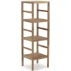 Etagère Alam en bois de noyer, hauteur 117,5 cm avec 4 niveaux