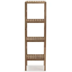 Etagère Alam en bois de noyer, hauteur 117,5 cm avec 4 niveaux