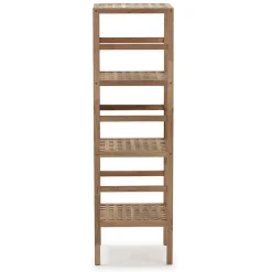 Etagère Alam en bois de noyer, hauteur 117,5 cm avec 4 niveaux