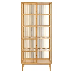 etagère autoportante en bambou 185 x marron Helloshop26