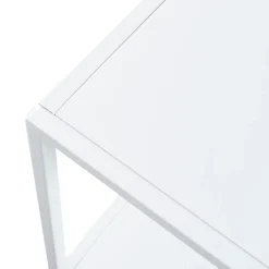 Etagère autoportante Kumlinge acier 80 x 35 x 35 cm blanc en.casa