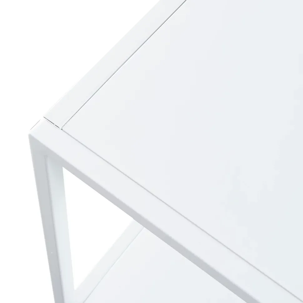 Etagère autoportante Kumlinge acier 80 x 35 x 35 cm blanc en.casa