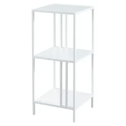 Etagère autoportante Kumlinge acier 80 x 35 x 35 cm blanc en.casa