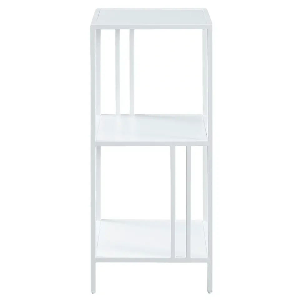Etagère autoportante Kumlinge acier 80 x 35 x 35 cm blanc en.casa
