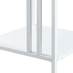 Etagère autoportante Kumlinge acier 80 x 35 x 35 cm blanc en.casa