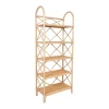 Etagère avec 5 tablettes en rotin et bambou - Naturel - ZARYNO