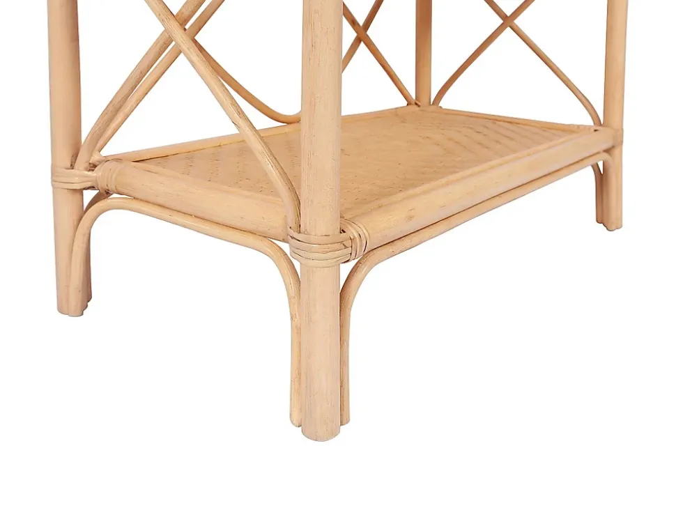 Etagère avec 5 tablettes en rotin et bambou - Naturel - ZARYNO