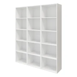 Etagère bibliothèque blanche GoodHome Atomia H. 187,5 x L. 150 x P. 35 cm