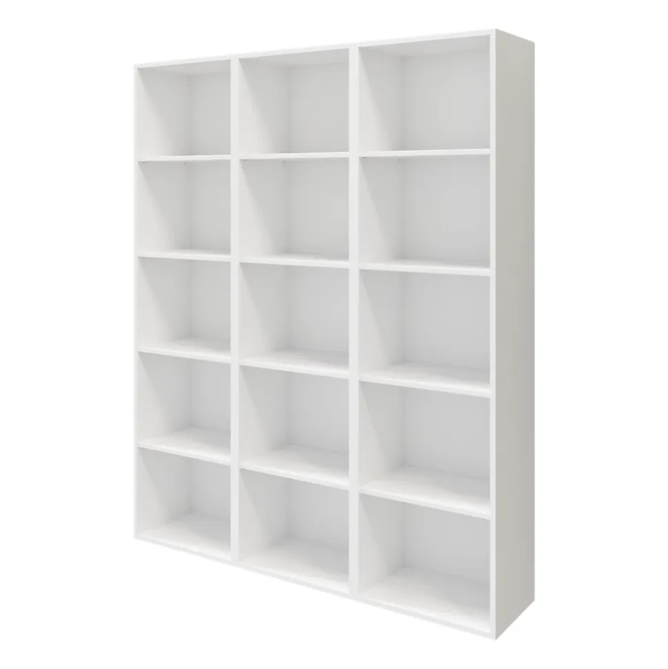 Etagère bibliothèque blanche GoodHome Atomia H. 187,5 x L. 150 x P. 35 cm