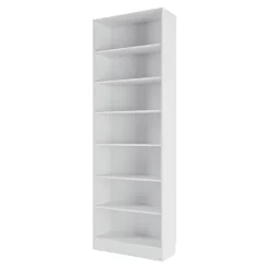 Etagère bibliothèque blanche GoodHome Pecan H. 220 x l. 73,8 x P. 29,4 cm