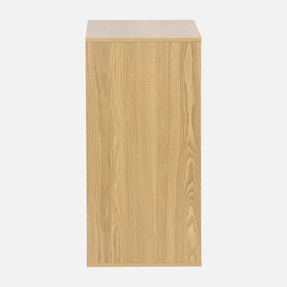 Etagère. bibliothèque. module de rangement décor bois chêne 2 étagères L 70 x P 35 x H 70cm - Kompo