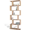 Etagère bibliothèque SOFIA forme S bois façon hêtre 189 cm