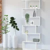 Etagère bibliothèque SOFIA forme S bois blanc 189 cm