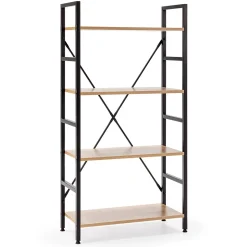 Etagère bibliothèque Virginia bois 4 etagères
