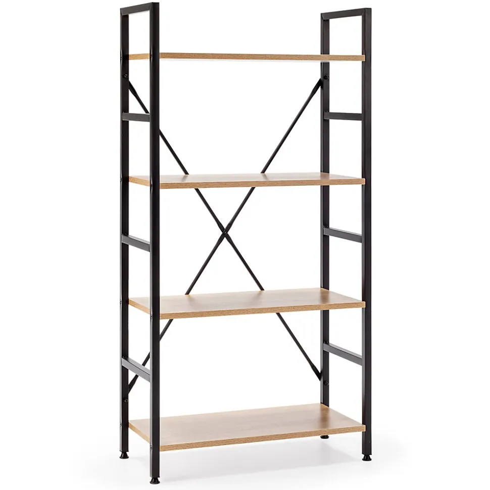 Etagère bibliothèque Virginia bois 4 etagères