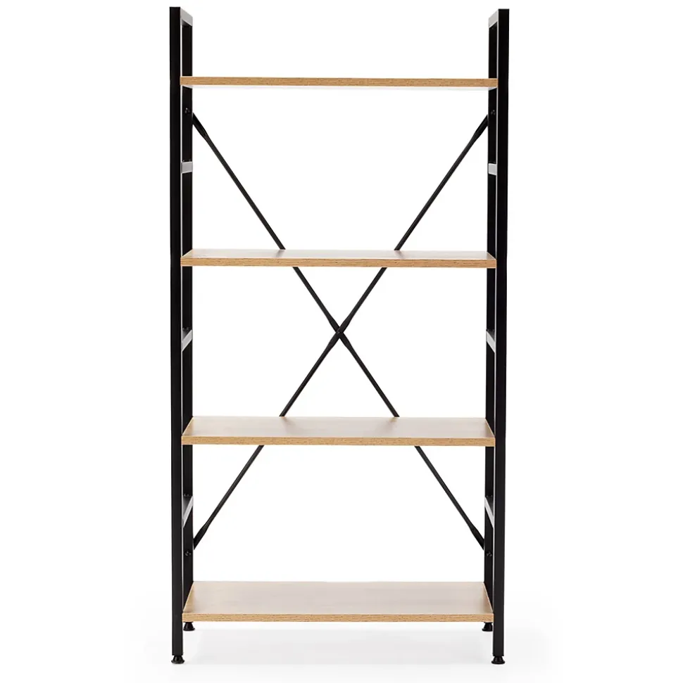 Etagère bibliothèque Virginia bois 4 etagères
