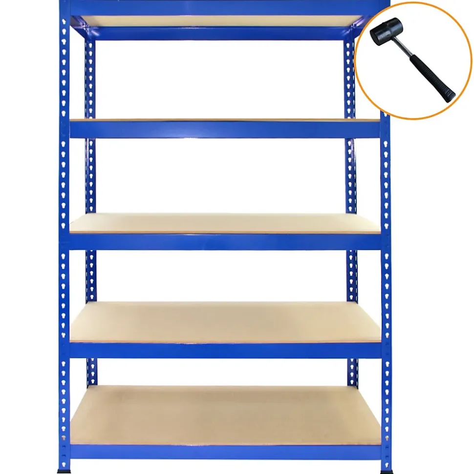 Etagère Bleue en Acier 120 x 50 x 180cm - Q-Rax