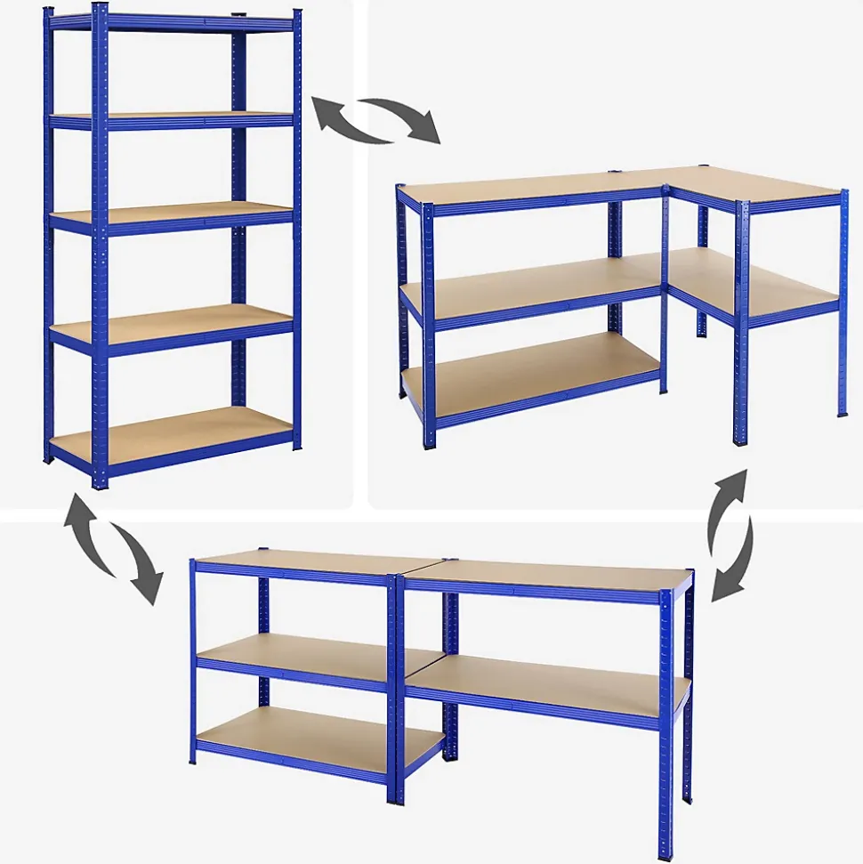 etagère charge lourde metallique 200 x metal bleu Helloshop26