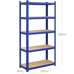 etagère charge lourde metallique 200 x metal bleu Helloshop26