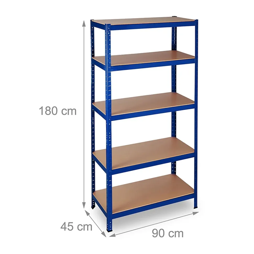 etagère charge lourde meuble de rangement bleu Helloshop26