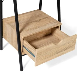 Etagère échelle 4 niveaux avec tiroir DETROIT design industriel