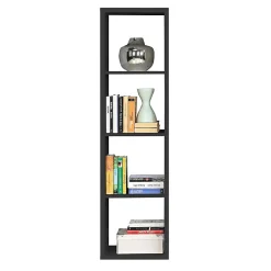 Etagère colonne 4 casiers noir mat - CLASSICO