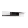 Etagère CRISS design 150 cm blanc et chene foncé