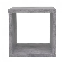 Etagère cube 1 casier décor béton gris - CLASSICO