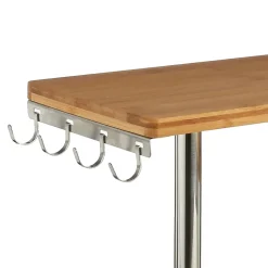 Etagère d'angle de cuisine en bambou