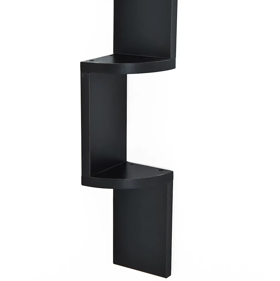 Etagère d'angle design contemporain zig zag 5 niveaux