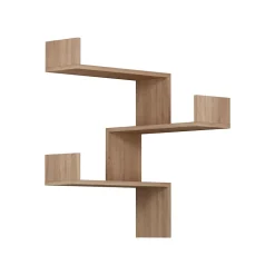 Etagère d'angle graphique en bois