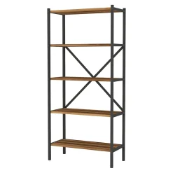 etagère de cuisine à 5 niveaux marron Helloshop26