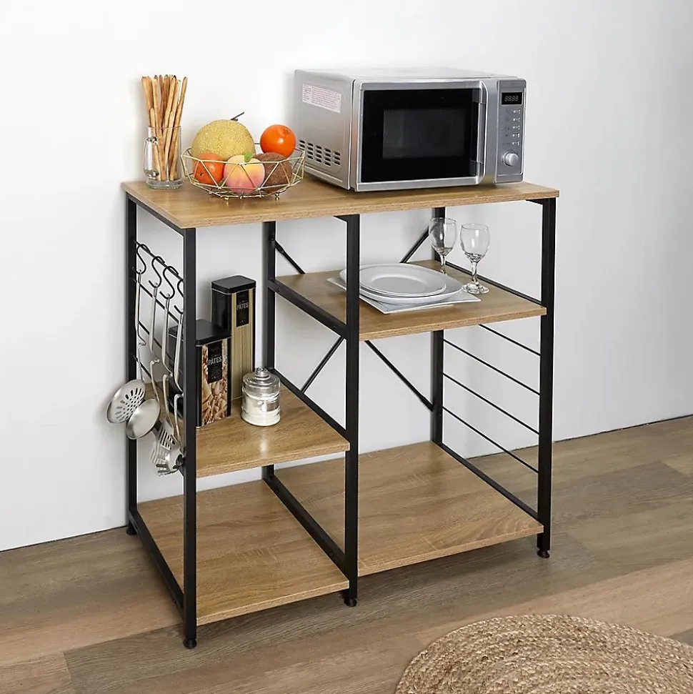 Etagère de cuisine en bois et métal Stan