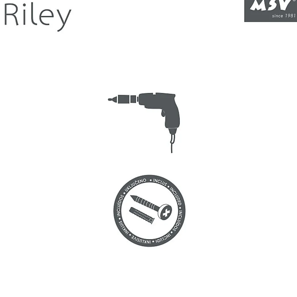 Etagère de douche 2 niveaux à fixer RILEY Chromé MSV