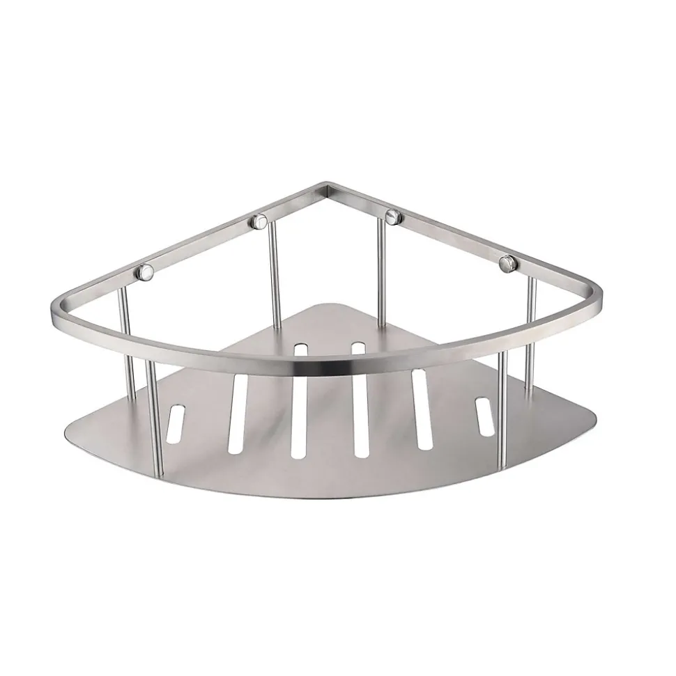 Etagère de douche d'angle nickel brossé Inox S304 SKY BATH