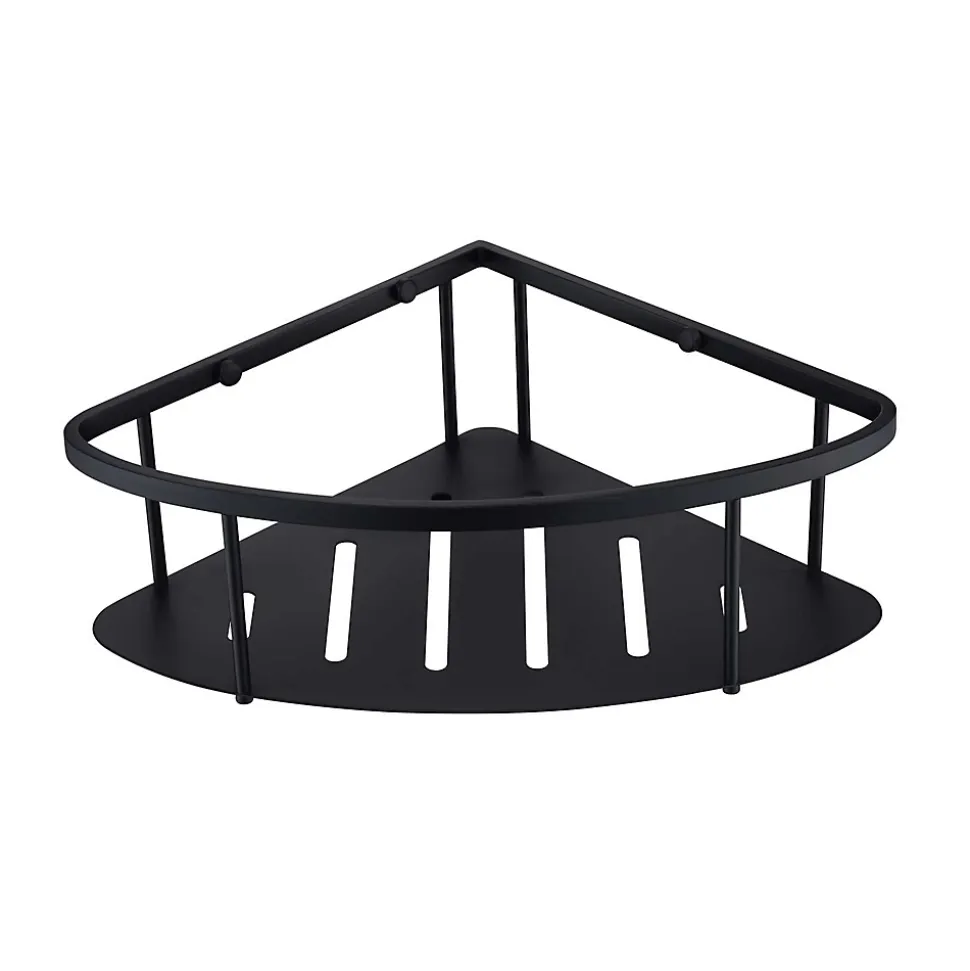Etagère de douche d'angle noir mat Inox S304 SKY BATH