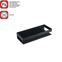 Etagère de douche noir mat Inox S304 SKY BATH