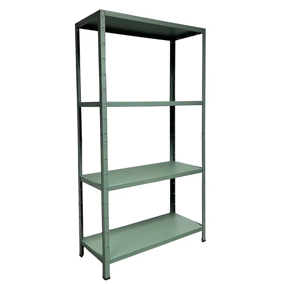 Etagère de garage en acier vert l. 100 x H. 180 x P. 40 cm Schulte Regalwelt Powermax