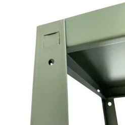 Etagère de garage en acier vert l. 100 x H. 180 x P. 40 cm Schulte Regalwelt Powermax