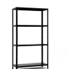Etagère de garage en acier noir l. 100 x H. 180 x P. 40 cm Schulte Regalwelt Powermax