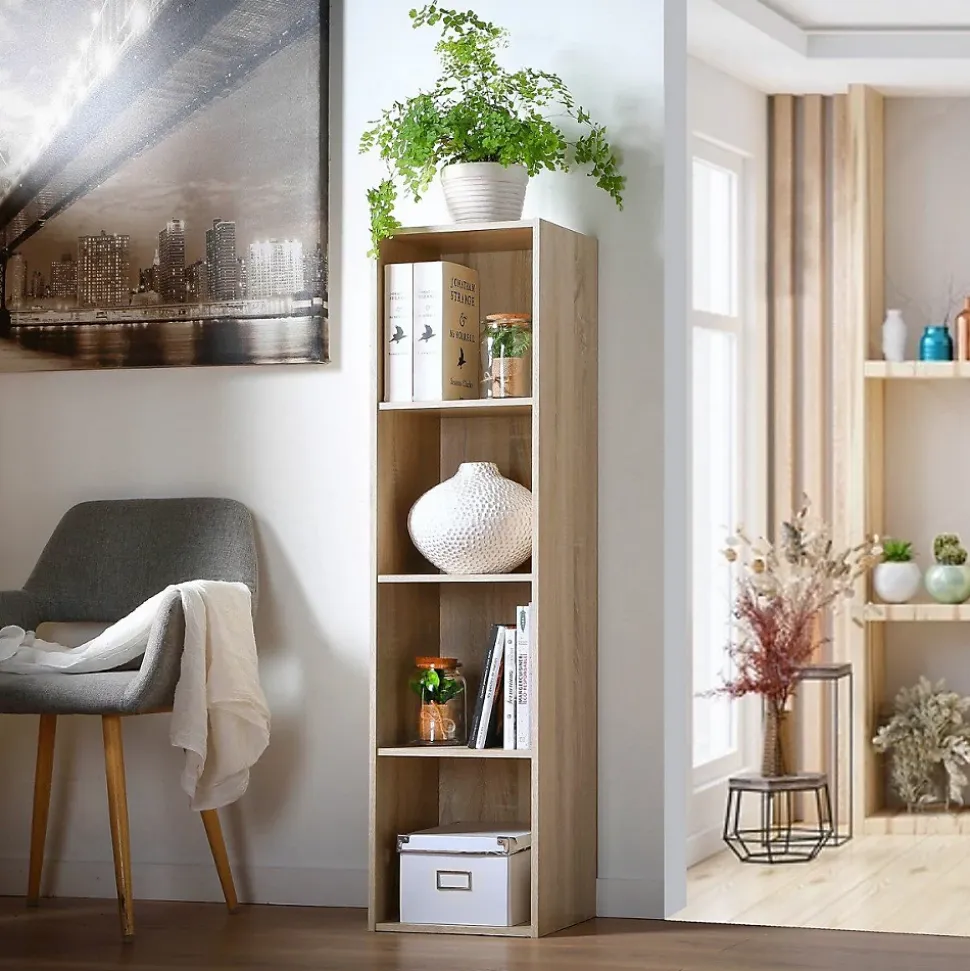 Etagère de Rangement 4 Cases - H122 cm