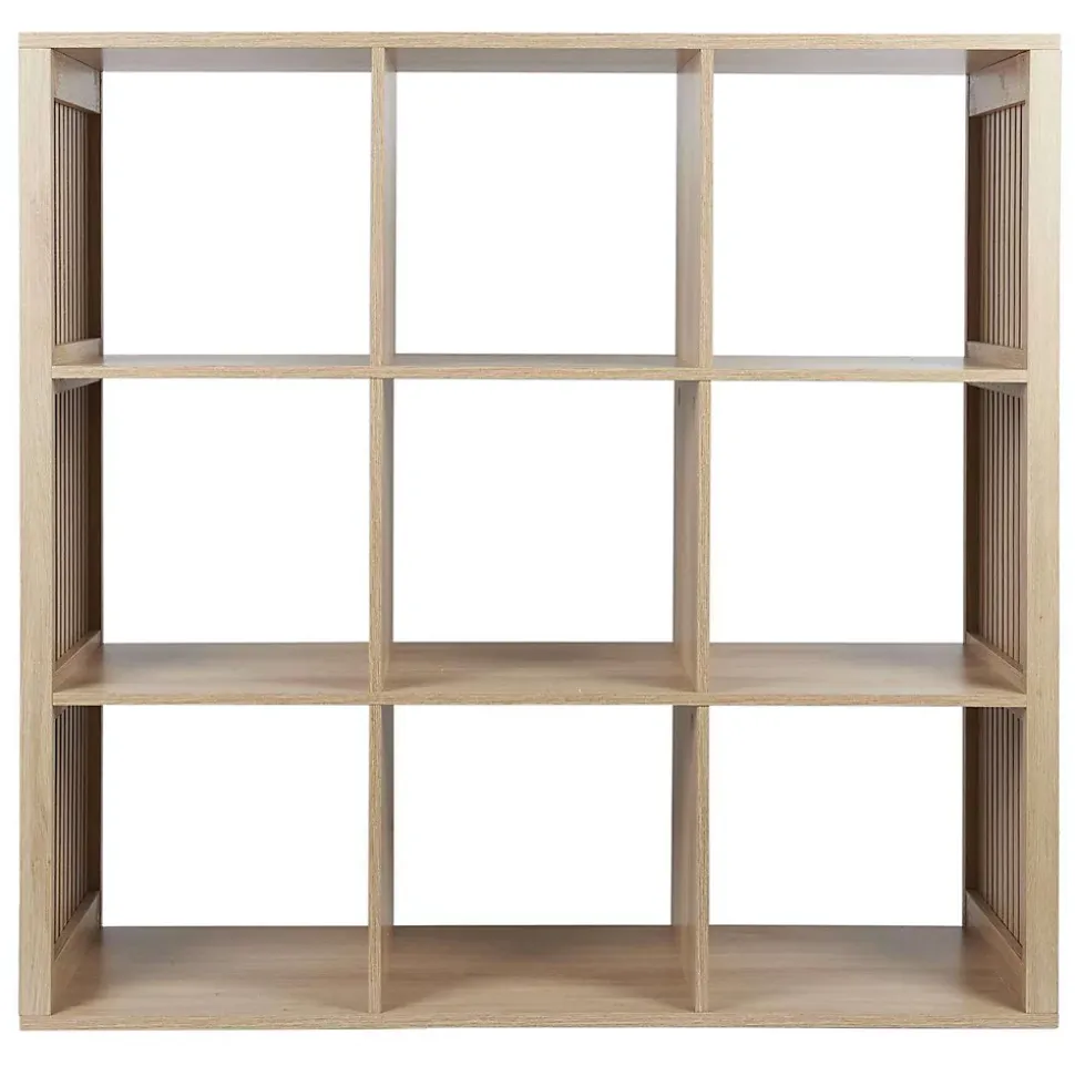 Etagère de rangement 9 cases Saulk en bois